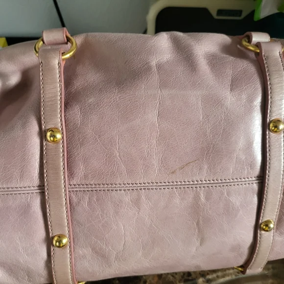 Miu Miu Pink Vitello Lux Bow Handbag. Check my ebay store for great discounts - Picture 8 of 9